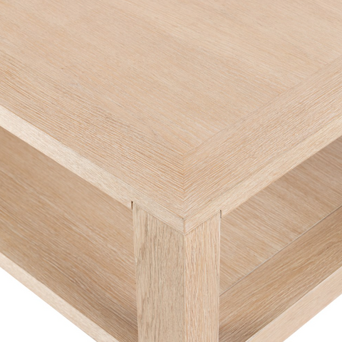 Thomas Coffee Table - Bleached Oak Solid