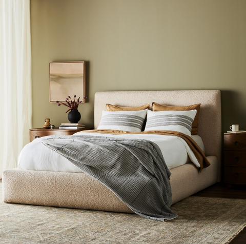 Quincy Bed - King - Lisbon Cream