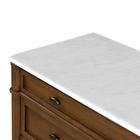 Toulouse Marble Chest - Polished White