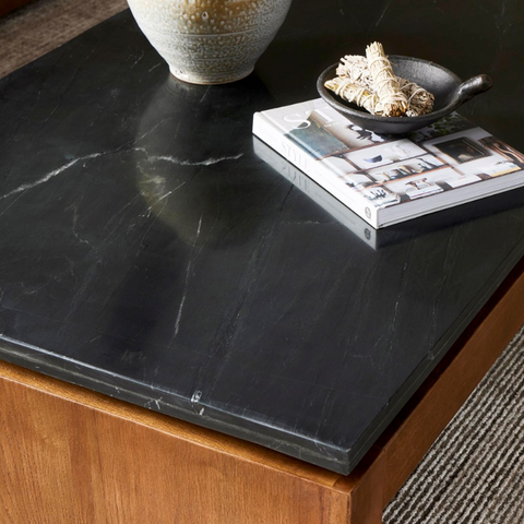 Kenneth Coffee Table - Polished Black