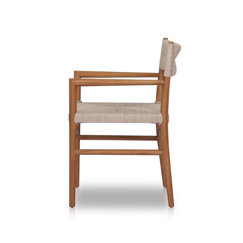 Lomas Outdoor Dining Arm Chair - Natural Teak