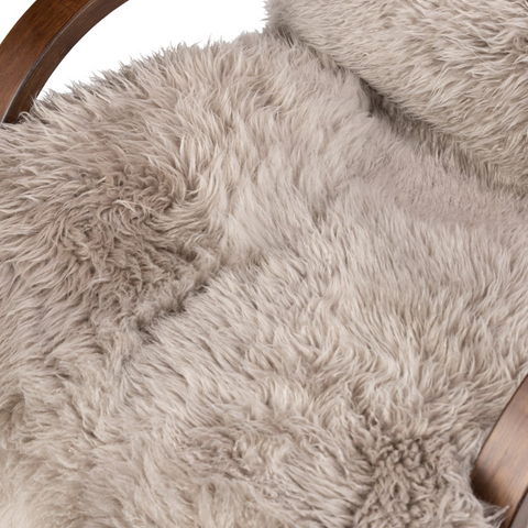 Tobin Chair - Taupe Mongolian Fur
