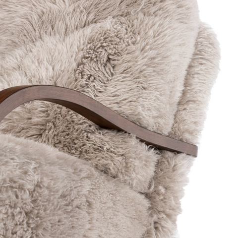 Tobin Chair - Taupe Mongolian Fur