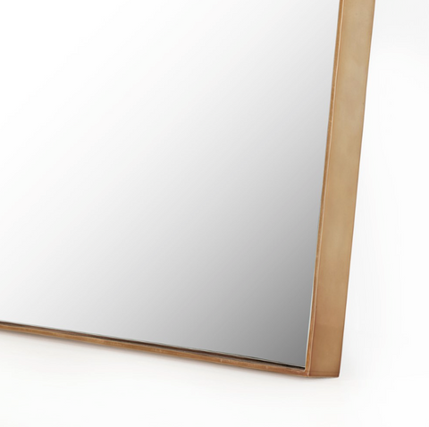 Georgina Rectangle Floor Mirror - Polished Brass