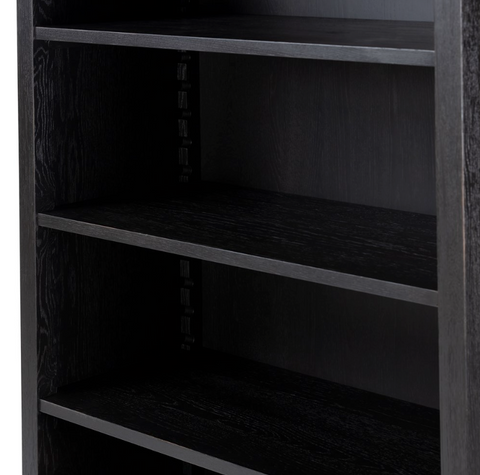 Admont Bookcase -Worn Black Veneer