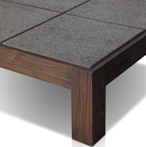 Norte Outdoor Coffee Table - Saddle Brown