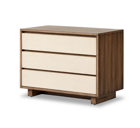 Grove Nightstand - Beige Painted Linen