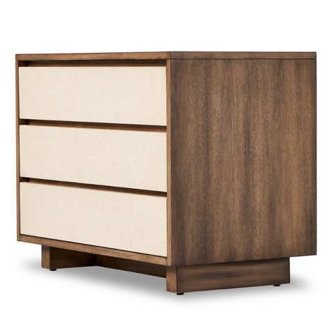 Grove Nightstand - Beige Painted Linen