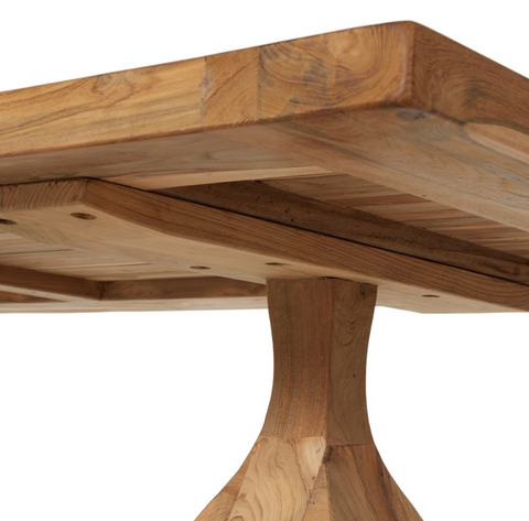 Novell Outdoor Dining Table 111" - Reclaimed Natural