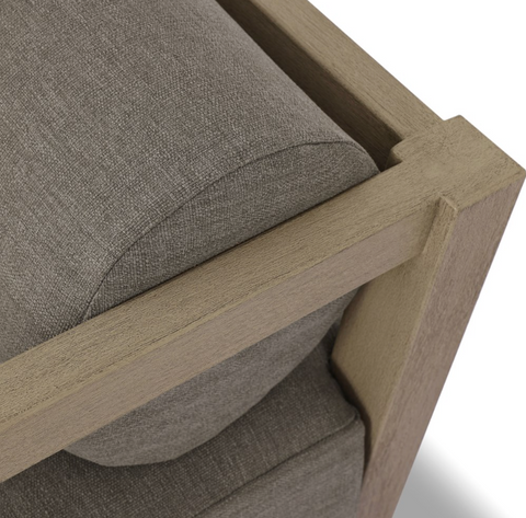 Laskin Outdoor 3Pc Sectional - Washed Brown