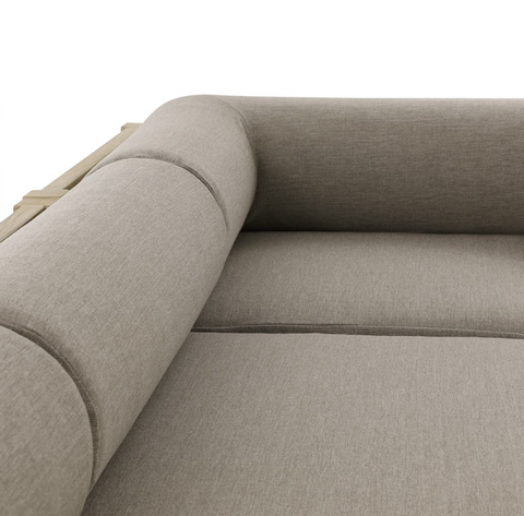 Laskin Outdoor 3Pc Sectional - Washed Brown