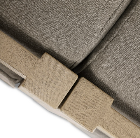 Laskin Outdoor 3Pc Sectional - Washed Brown