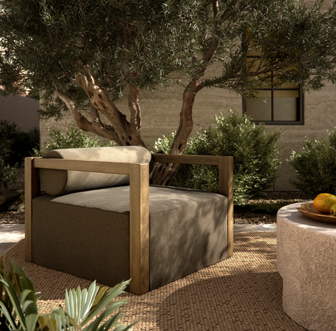 Laskin Outdoor Chair - Washed Brown