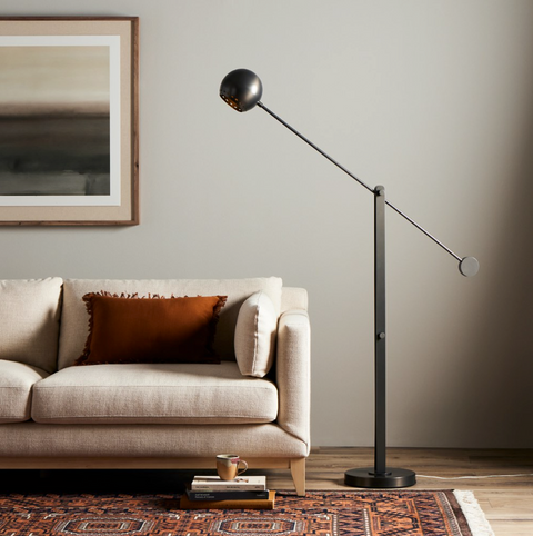 Torin Floor Lamp - Dark Antique Brass
