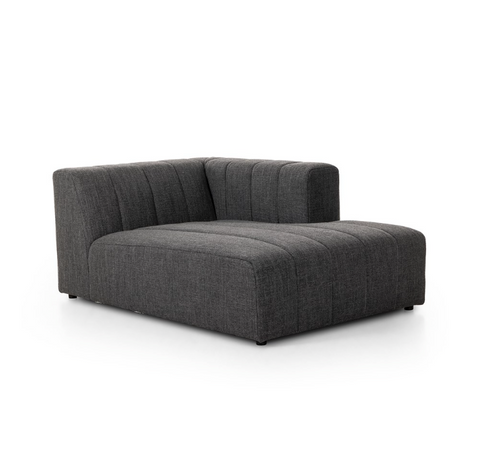 Langham Right Sectional Chaise - Saxon Charcoal