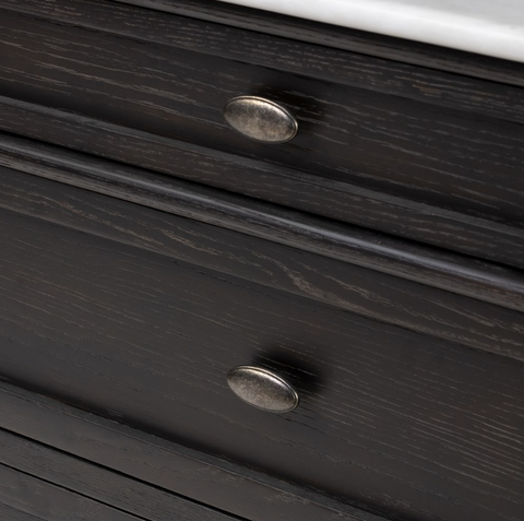 Toulouse Marble Chest - Distressed Black