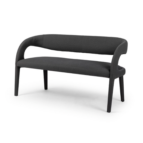 Hawkins Dining Bench - Fiqa Boucle Charcoal