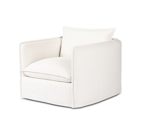 Andre Outdoor Swivel Chair - Alessi Linen