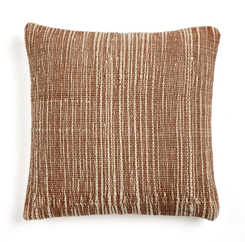Handwoven Stripe Wool Pillow - 20"