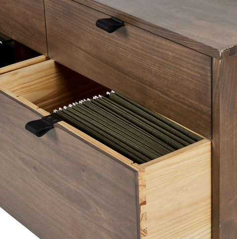 Trey Modular Wide Filing Cabinet - Auburn Poplar