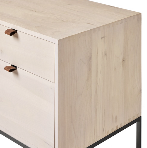 Trey Modular Wide Filing Cabinet- Dove Poplar