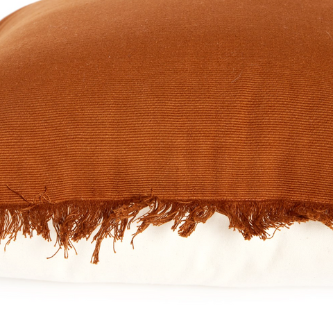 Handwoven Eyelash Pillow - Rush Cotton -22"