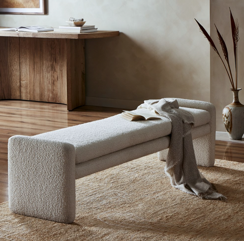 Serena Accent Bench - Durham Cream