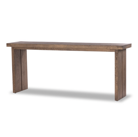 Warby Console Table - Worn Oak Veneer