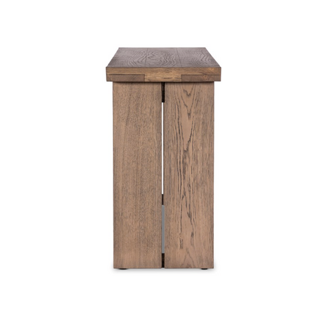 Warby Console Table - Worn Oak Veneer