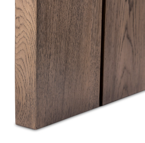 Warby Console Table - Worn Oak Veneer