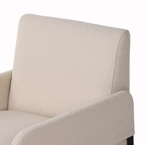 Brickel Dining Arm Chair - Fiqa Boucle Light Taupe