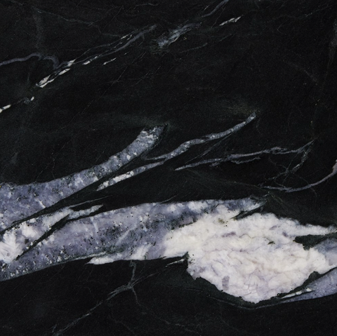 Kestrel Round Dining Table - Dark Anthracite w/ Black Marble
