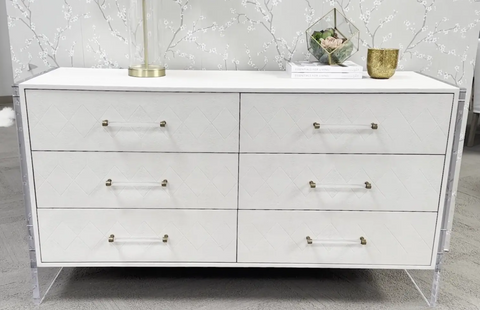 Siona Shagreen 6 Drawer Double Dresser