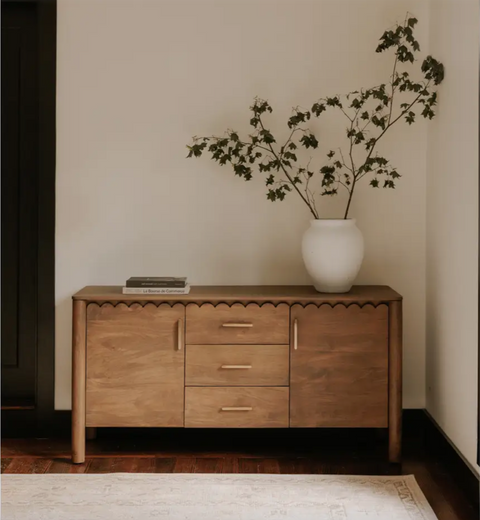 Wiley 3 Drawer Sideboard - Vintage Brown