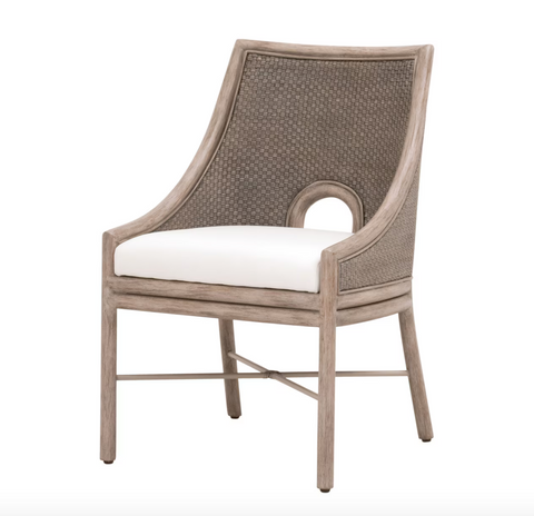 Adamo Dining Chair - French Gray Cabana Loom