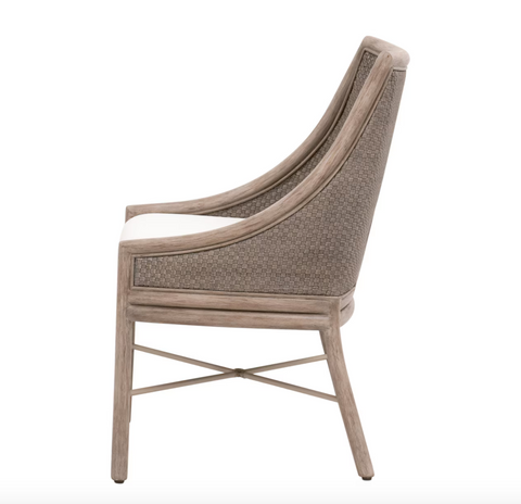 Adamo Dining Chair - French Gray Cabana Loom