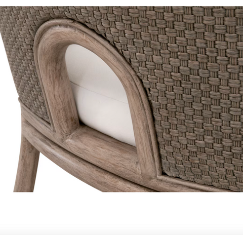 Adamo Dining Chair - French Gray Cabana Loom