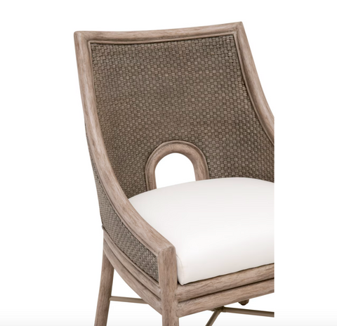 Adamo Dining Chair - French Gray Cabana Loom