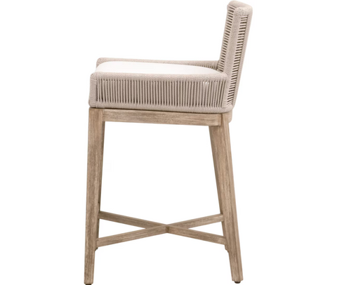 Overlay Counter Stool - Oyster Twist Rope