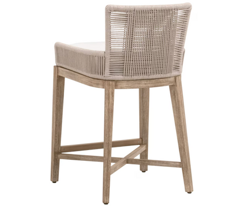 Overlay Counter Stool - Oyster Twist Rope