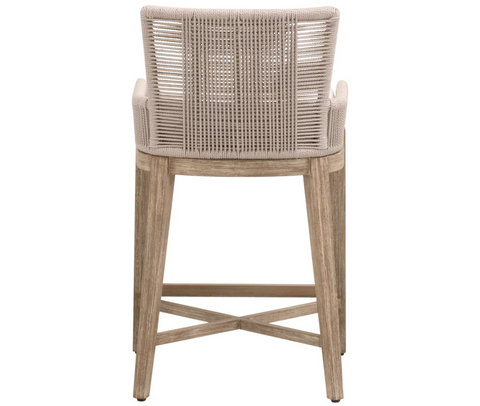 Overlay Counter Stool - Oyster Twist Rope