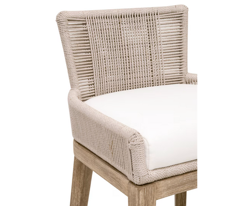 Overlay Counter Stool - Oyster Twist Rope