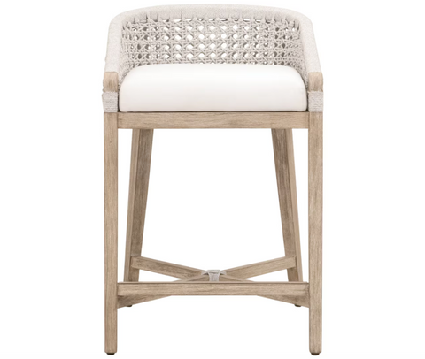 Montecito Counter Stool - White Speckle Round Rope