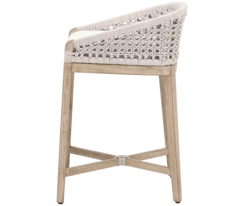 Montecito Counter Stool - White Speckle Round Rope