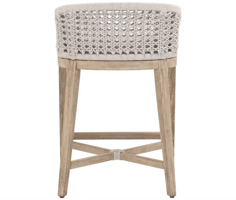 Montecito Counter Stool - White Speckle Round Rope