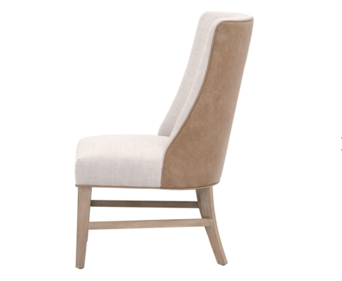 Duet Head Chair - Bisque French Linen