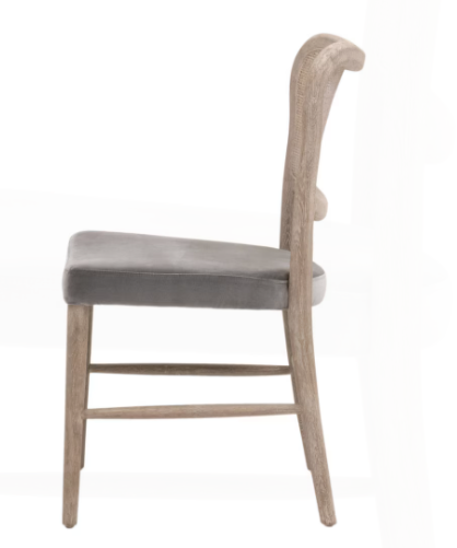 Cela Dining Chair - Natural Gray Oak (Dark Dove Velvet)