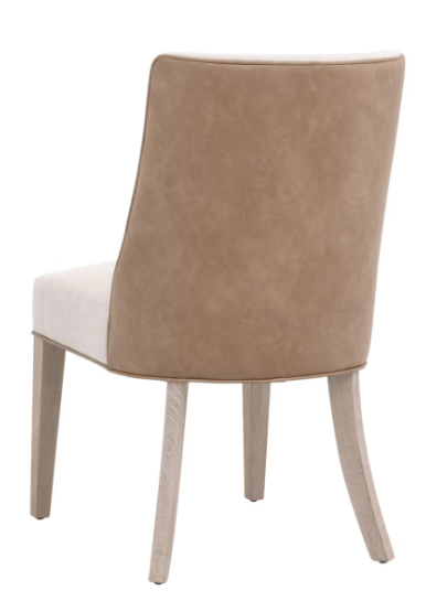 DUET DINING CHAIR - Bisque French Linen / Natural Gray Ash