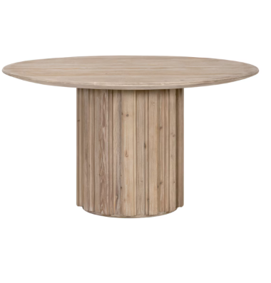 Roma 54" Round Dining Table - Smoke Gray Pine