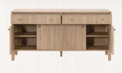 Highland Media Sideboard - Natural Oak